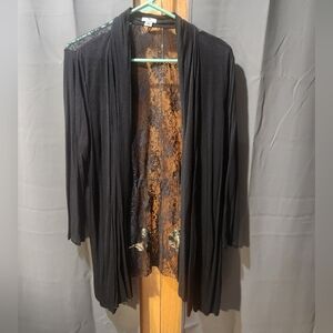 Worthington Black Lace Overtop